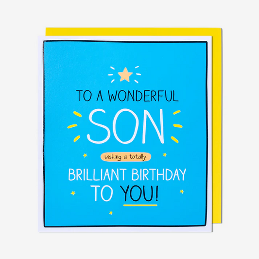 Son Birthday Card – Totally Brilliant Birthday | Happy Jackson