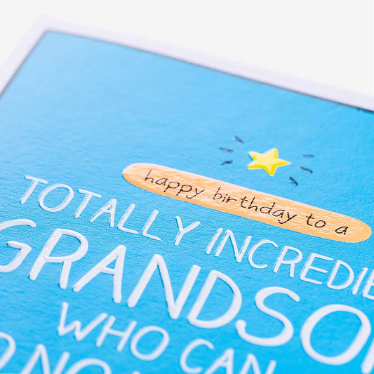 Grandson Birthday Card – Totally Incredible | Happy Jackson