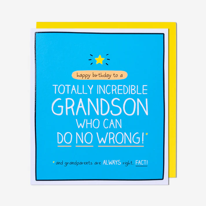 Grandson Birthday Card – Totally Incredible | Happy Jackson