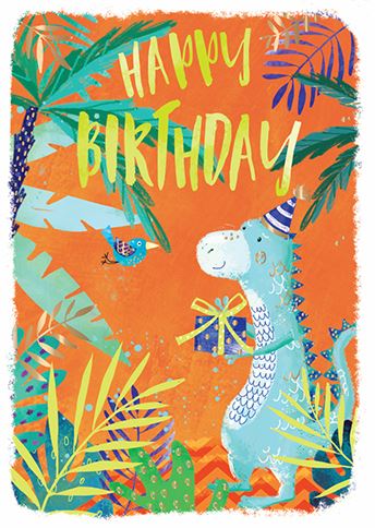 Cheeky Dinosaur Birthday Card