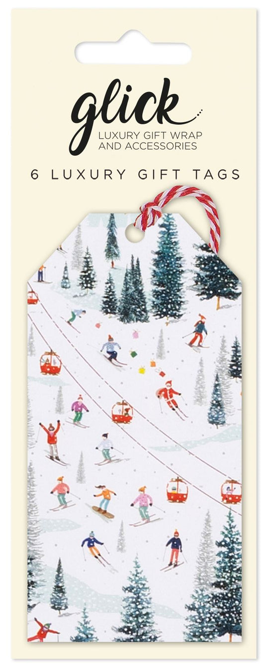 Christmas on the Piste - Pack of 6 Gift Tags
