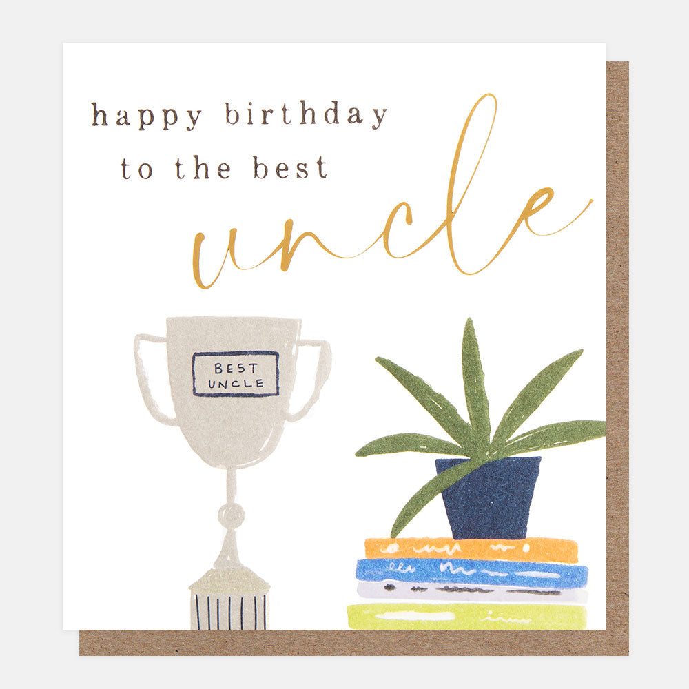 Happy Birthday to the best Uncle Trophy Card