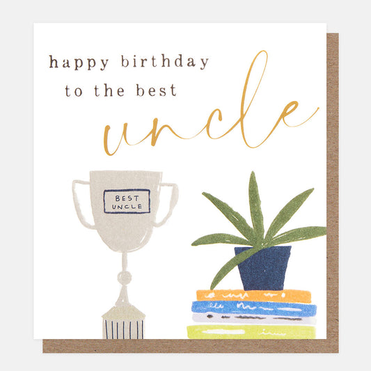 Happy Birthday to the best Uncle Trophy Card