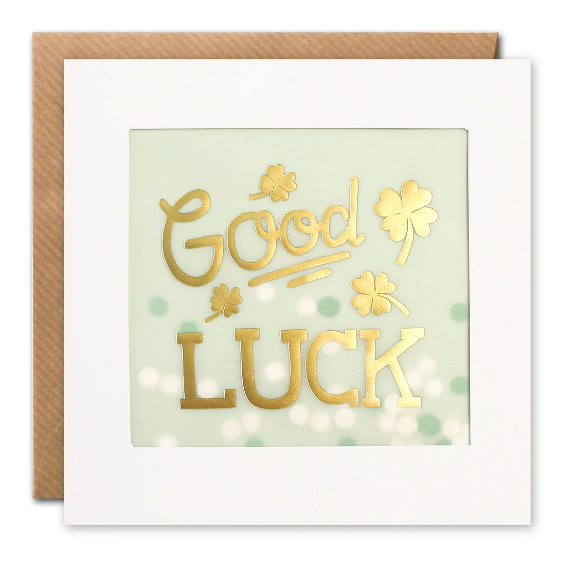 Good Luck Paper Shakies Card