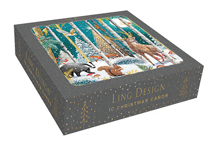 Woodland Wonder Christmas Cards - Box of 10 cards, 1 Design