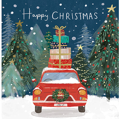 Pack of 6 Charity Christmas Cards- Driving Home