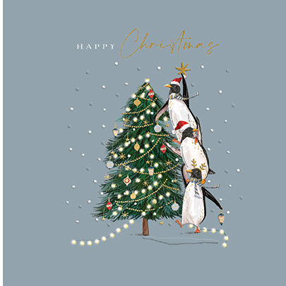 Pack of 6 Charity Christmas Cards - Decorating the Tree