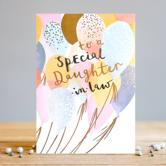 Special Daughter-in-Law Balloon Birthday Card