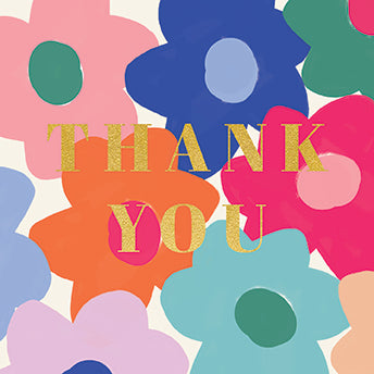 Bright Floral Multipack Thank You Cards