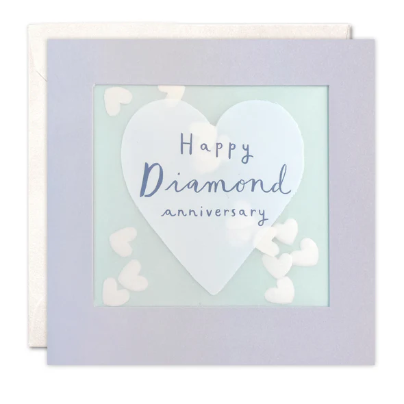 Diamond Anniversary Foiled Shakies Card