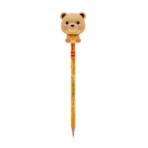 Legami Squeezie Pencil with adorable topper - multiple to choose from.
