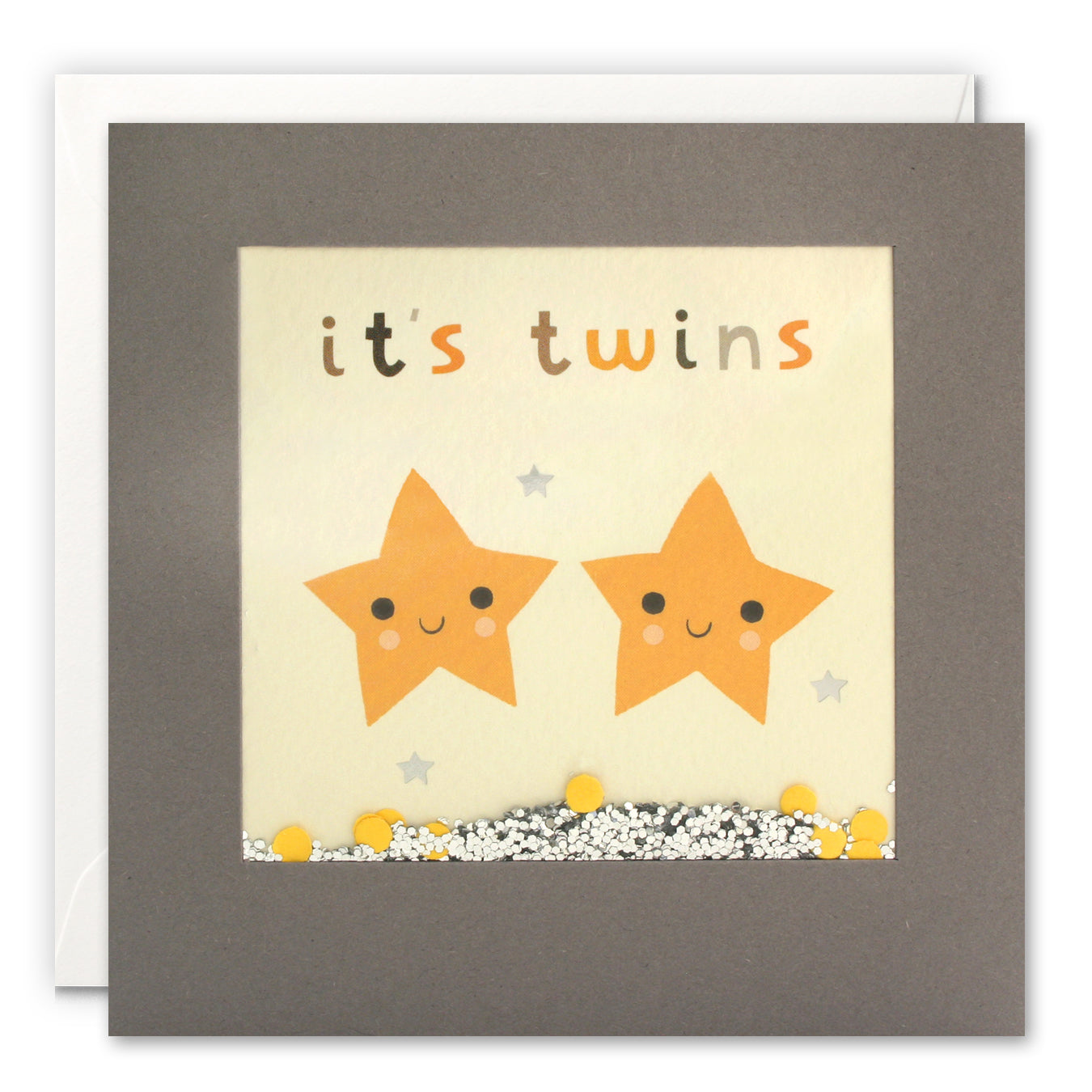 It's Twins Stars Grey Shakies Card