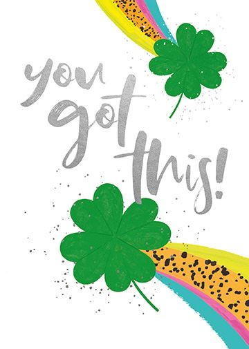 You got this! Good Luck Greeting Card