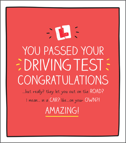 Driving Test Let You On The Road Greeting Card