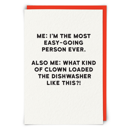 Easy Going Dishwasher Greeting Card