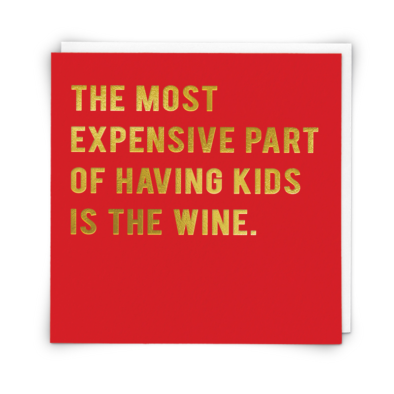 Most Expensive part of Having Kids Funny Greeting Card