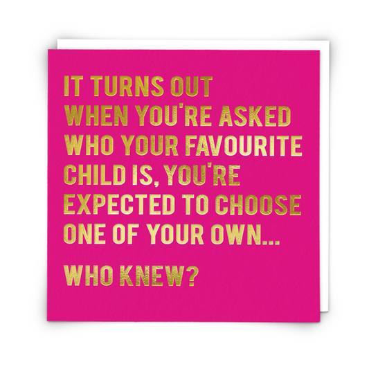 Choosing your own Kid Greeting Card