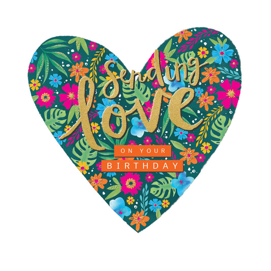 Tropics - Birthday love floral heart