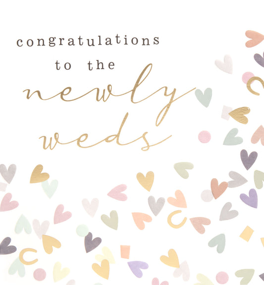 Congratulations to the Newly Weds Greeting Card by Caroline Gardner