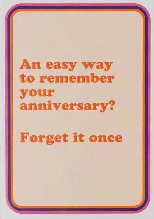 Cath Tate Remember Your Anniversary Funny Anniversary Card – Pina Colada Collection