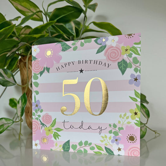 Milestone 50th Birthday Card