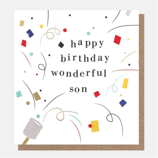 Happy Birthday Wonderful Son Greeting Card