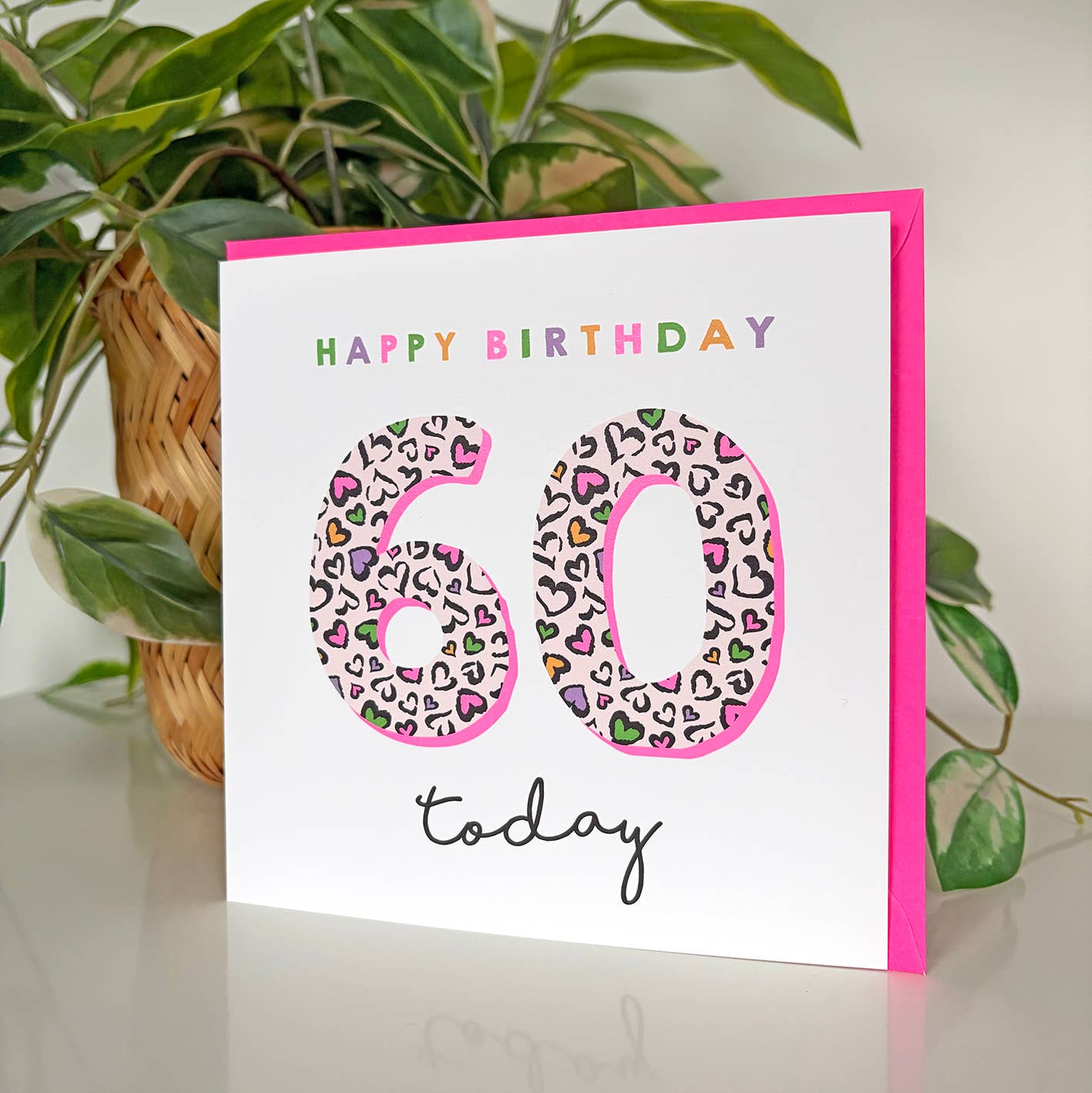 Leopard Love 60th Birthday Card