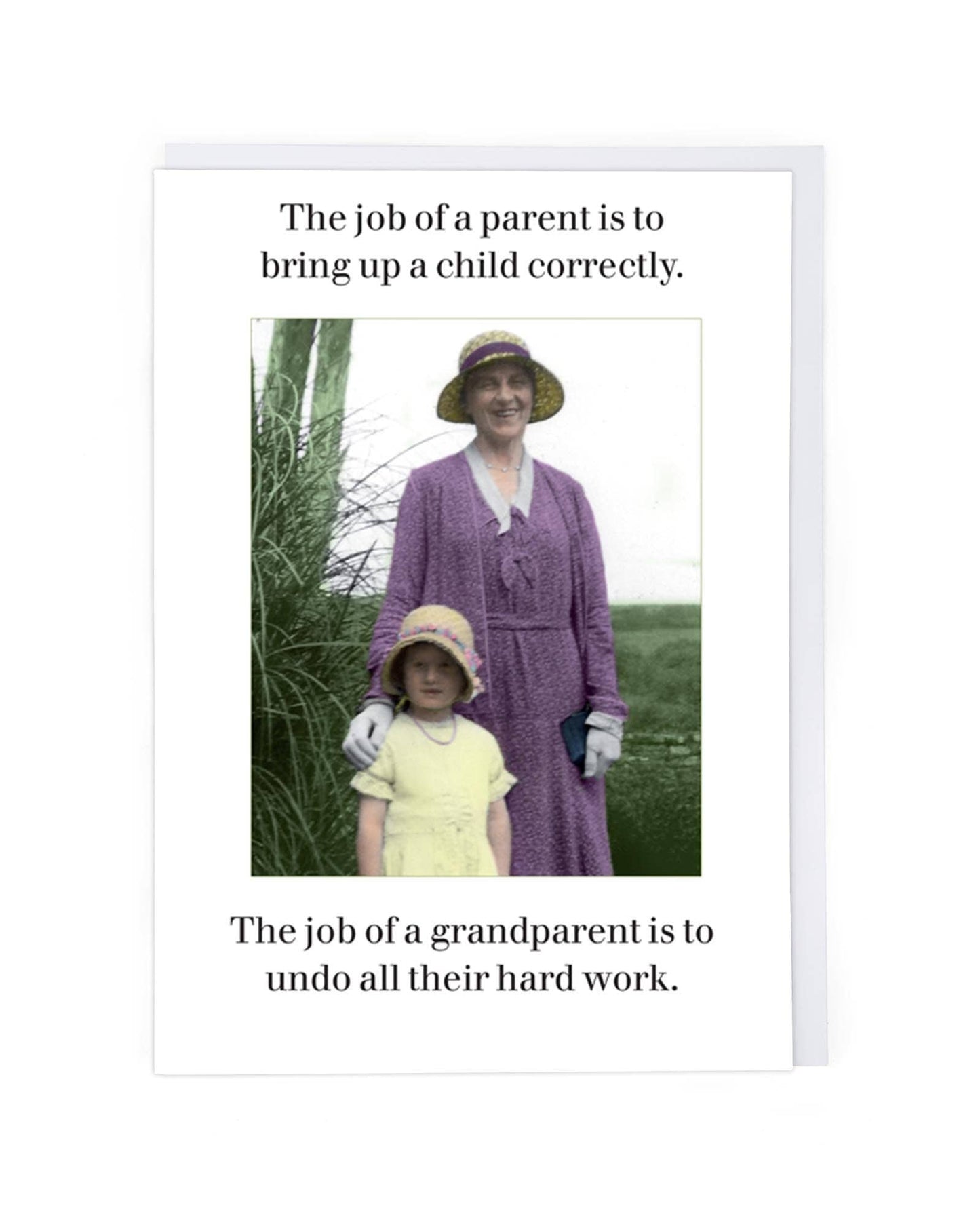 The Job of a Grandparent Is to Undo All Their Hard Work – Funny Grandparent Greeting Card