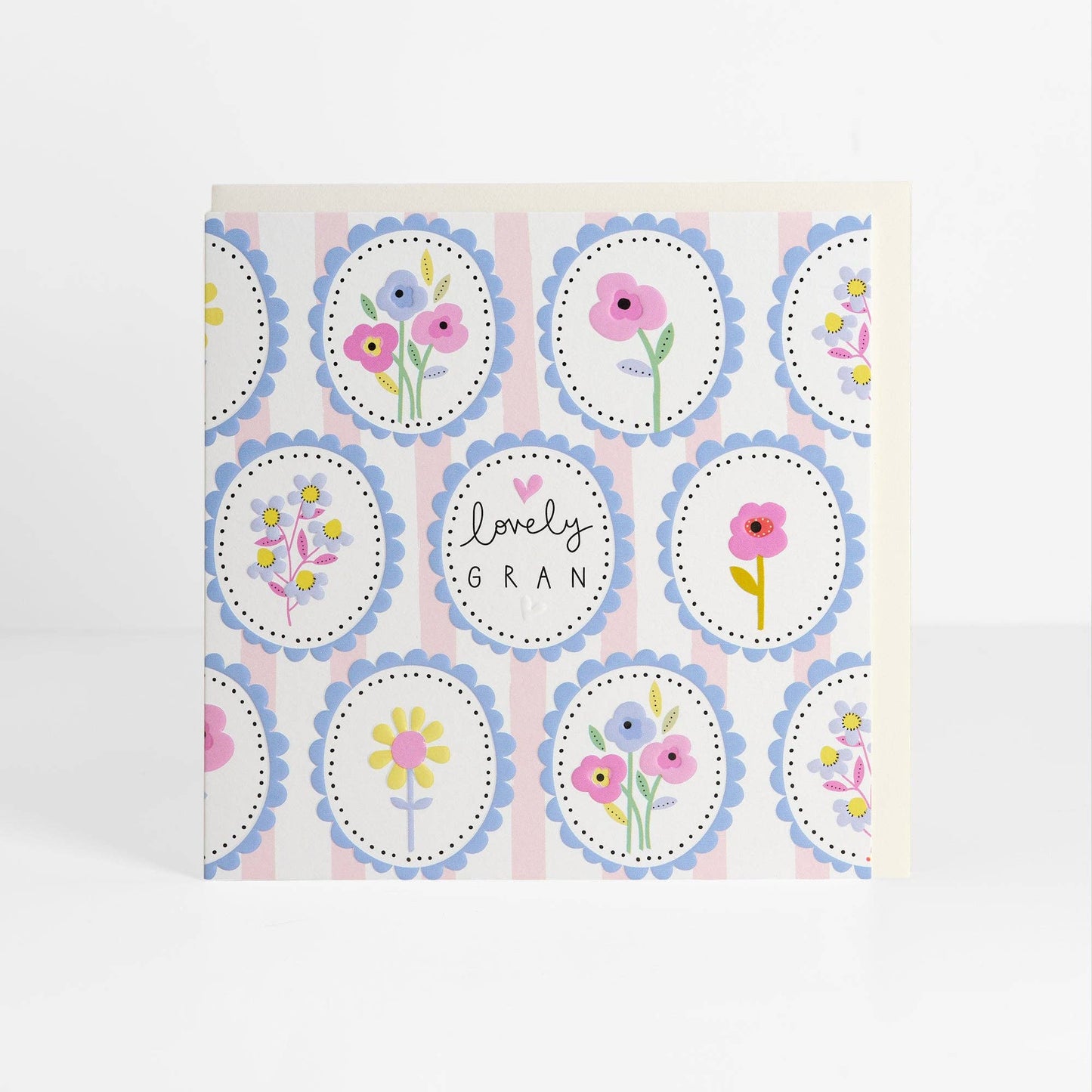 Lovely Gran Flower Greeting Card