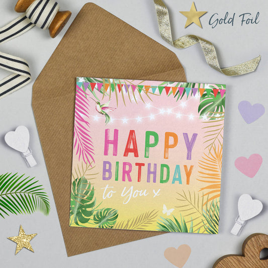 Festival Happy Birthday Card