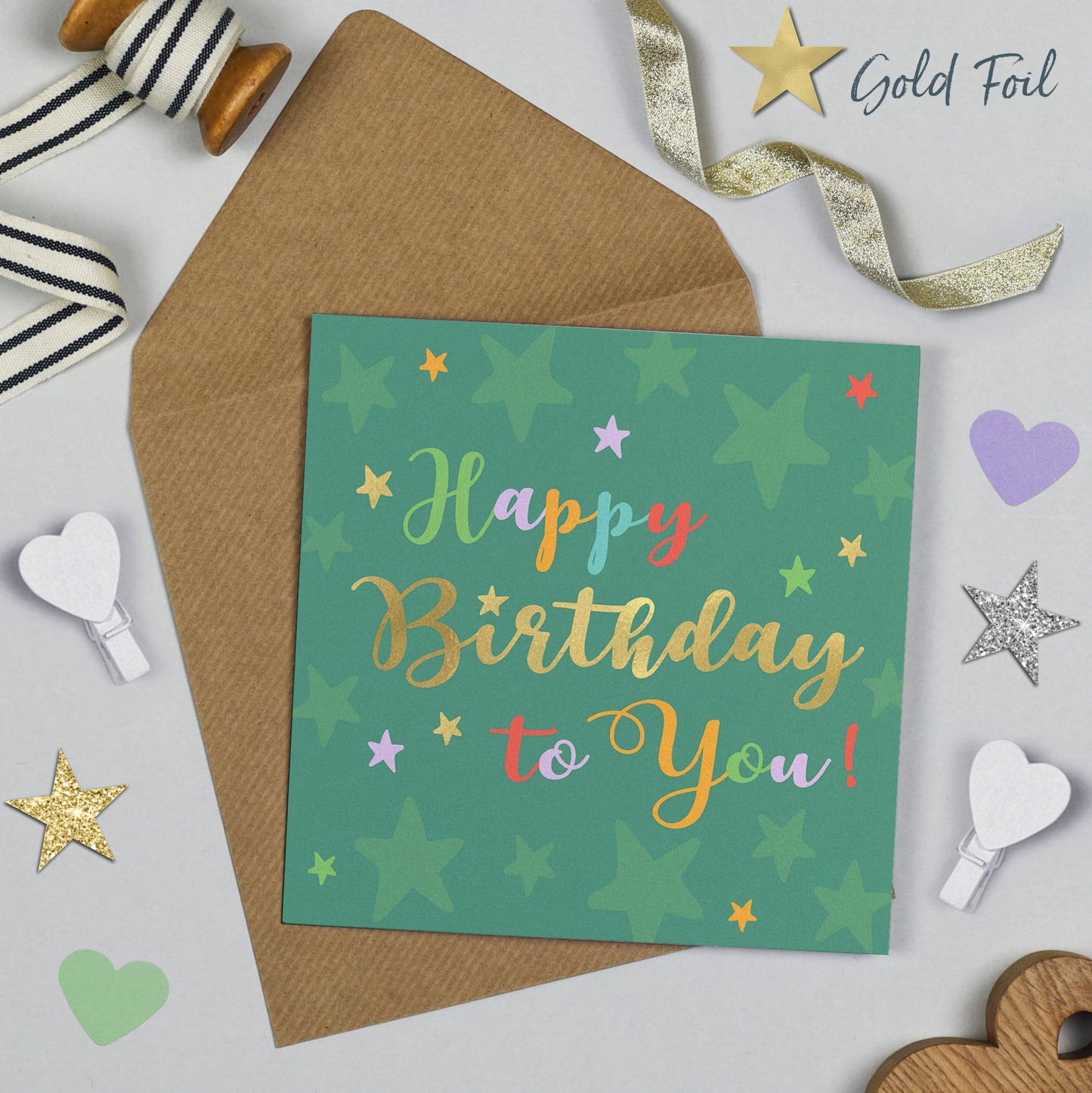 Superstar Floral Happy Birthday Card