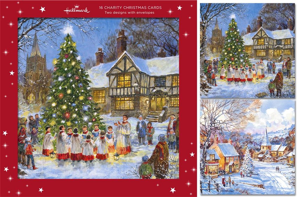 Charity Christmas Cards - Pack of 16 in 2 Festive Designs