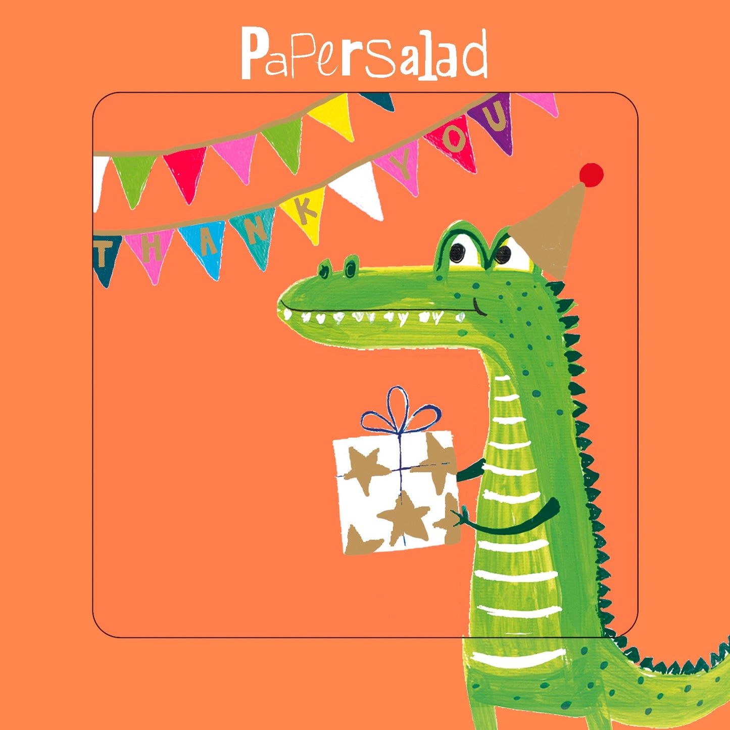 Pack of 5 Thank You Cards - Crocodile Themed