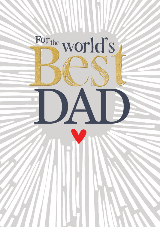 Father's Day Ebb & Flow - For the World's Best Dad/Heart