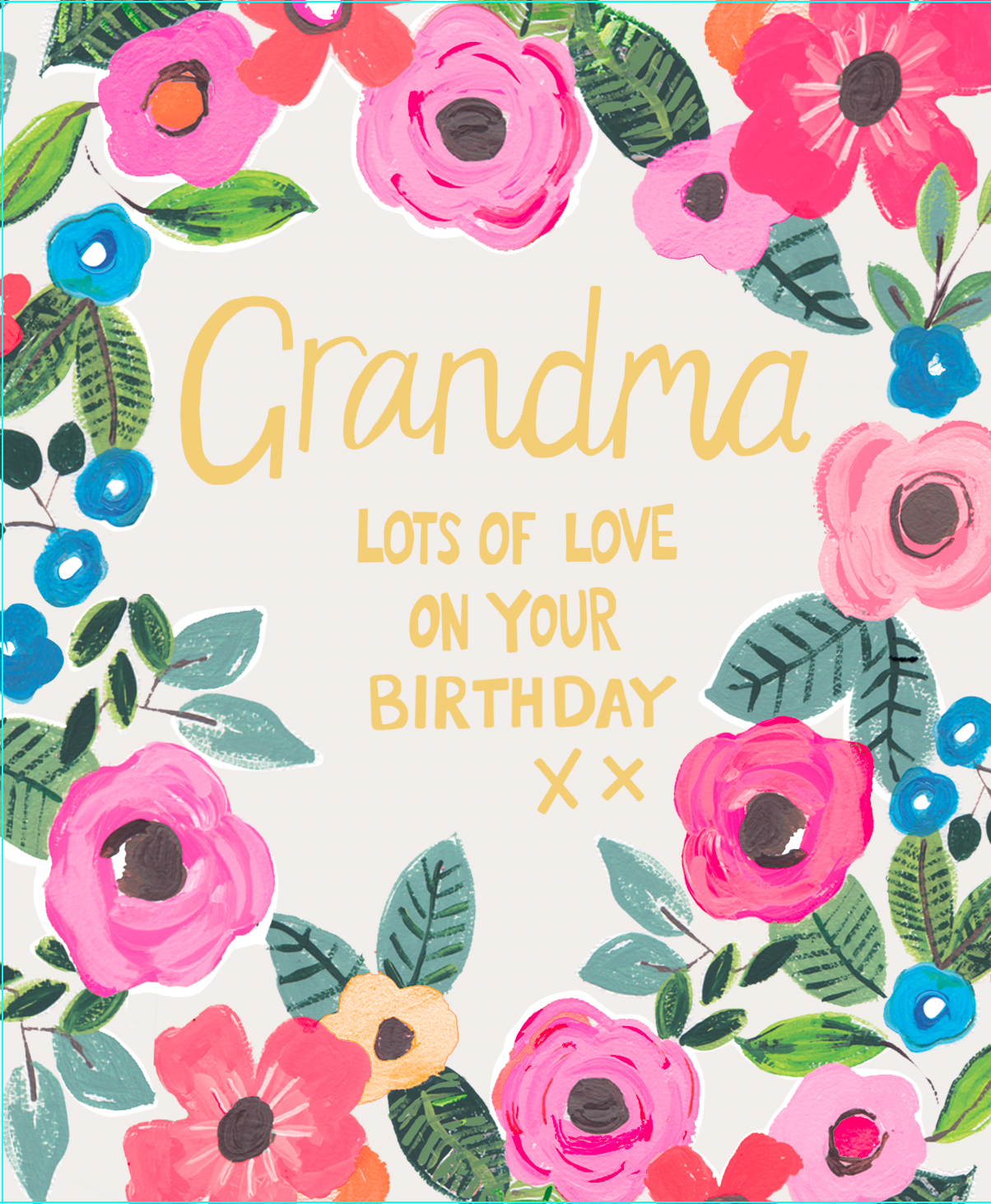 Grandma Birthday Card