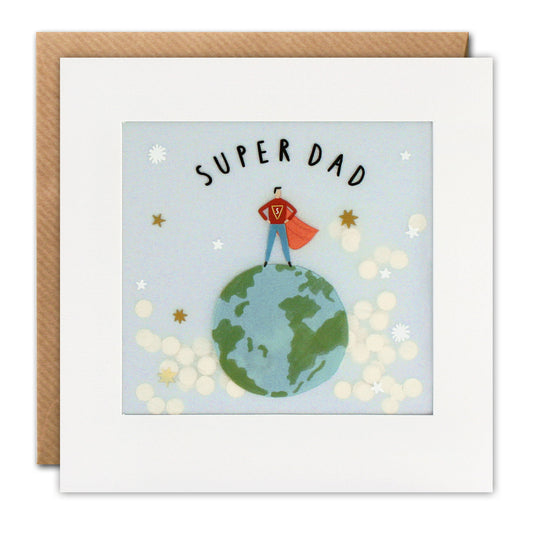 Super Dad Paper Shakies Card