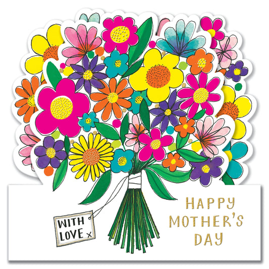 Happy Mother's Day Bouquet of Flowers Greeting Card